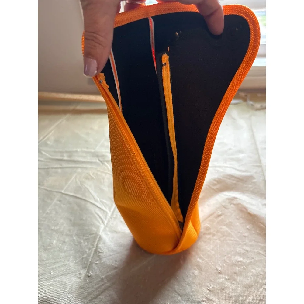 Veuve Clicquot Champagne Bottle Chiller Ice Jacket Orange Insulated Carrier 12in